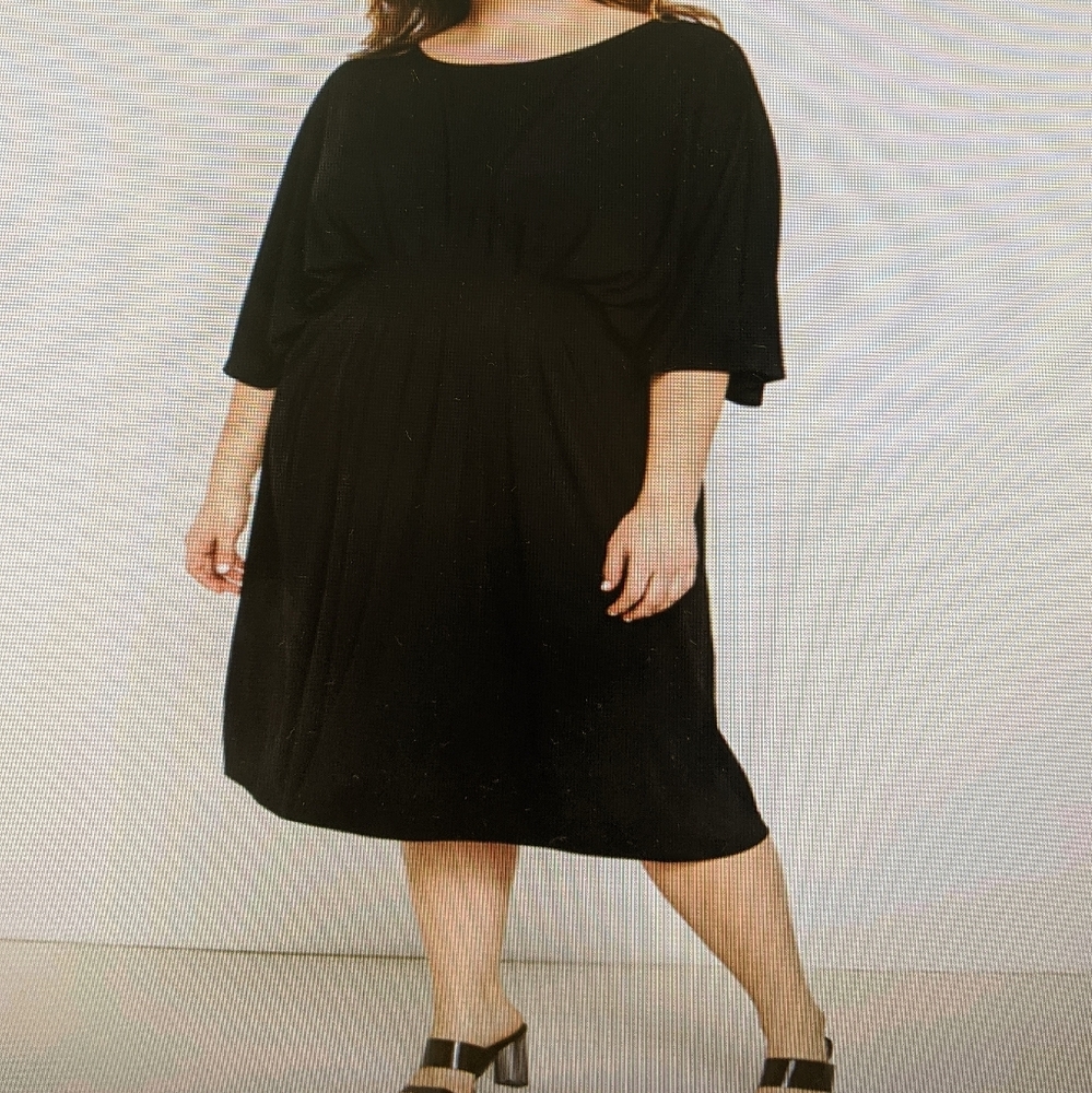 Eloquii Pintuck Waist Midi Dress NWT